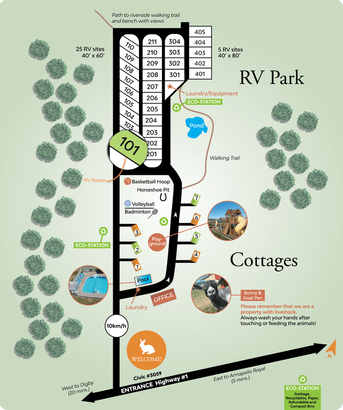 Property map showing the RV Rental sitePicture